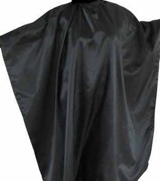 Pláštěnka kadeřnická stříhací jednobarevná černá.