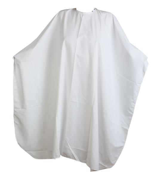 Pláštěnka kadeřnická stříhací jednobarevná bílá.