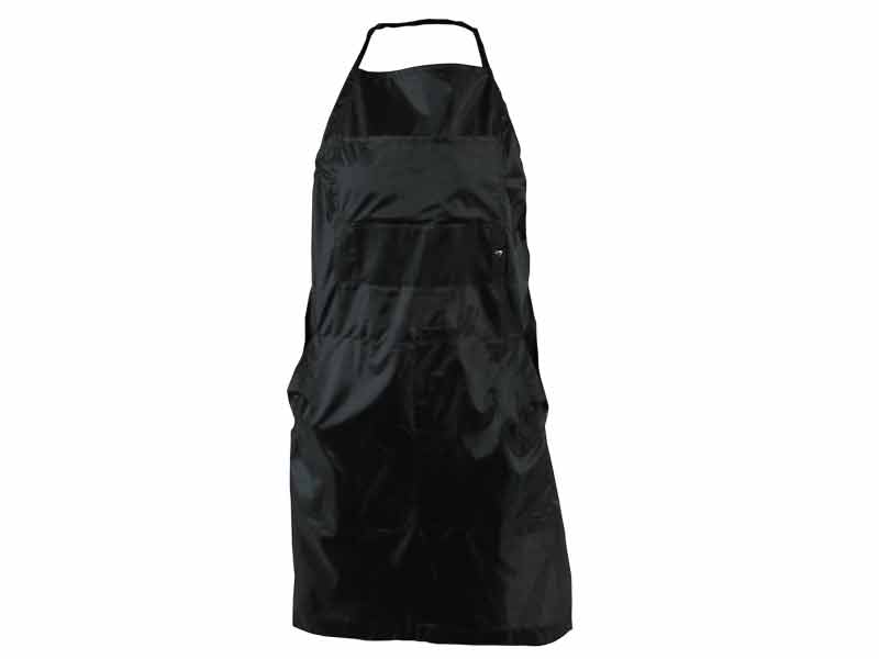 Zástěra kadeřnická nylonová černá.