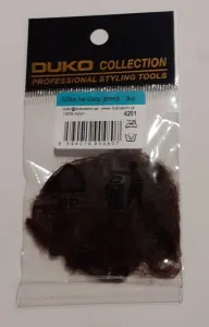 Síťka na vlasy s gumičkou Duko hnědá 3 ks.